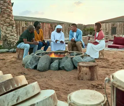 Traditional Emirati Hospitality During a Desert Safari