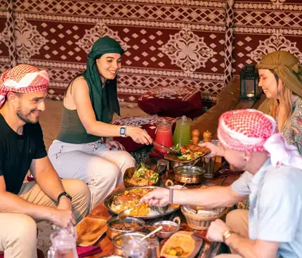 Traditional Emirati Hospitality During a Desert Safari